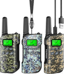 Walkie Talkies for Kids Rechargeable,Toys for Boys and Girls Ages 3-12, 3 Pack Long Range 2-Way Radios, Birthday Gifts,Christmas Stockings, Outdoor Play, Family Games, Hiking Camping Gear by TinyTreasures Baby Boutique