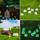 Glow in The Dark Tree Elves Fairy 60Pcs Mini Resin Elf Fairy Garden Accessories Little Briquettes Elves Miniature Figurines, Micro Landscape Gnomes Dollhouse Ornament Potted Plants Decorations by GreenHaven Gardens