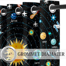 Outer Space Curtains for Boys - 2Pcs Solar System Print Curtain Panels for Boys Bedroom Planets Galaxy 95% Blackout Grommet Top Window Drapes for Living Room, 82" x 84" by TinyTreasures Baby Boutique