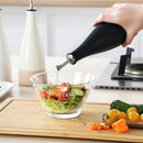 vancasso 16 Oz Ceramic Olive Oil Dispenser Bottle, Bottle Dispenser with Spout and Funnel for Kitchen,Suitable for Oil, Vinegar, Coffee Syrups & Other Liquids，BK by CozyNest Decor