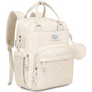 RUVALINO Diaper Bag Backpack-Multifunction Baby Travel Bag with Changing pad, Insulated Bottle Holders & Pacifier Case, Large Capacity, Waterproof, Beige by TinyTreasures Baby Boutique