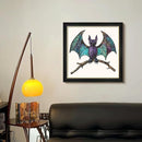 Wooden Puzzles for Adults,Stained Glass Bat Puzzles -Animal Wooden Puzzles,Unique Irregular Fun Challenging Jigsaw Puzzles Gifts，Perfect Family Games,11.2 * 10.6inch by TinyTreasures Baby Boutique