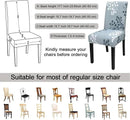 JQinHome Pattern Chair Covers for Dining Room Set of 6, High Stretch Removable Washable Parsons Chair Slipcover for Home Party Hotel Wedding Ceremony (Flower,6PCS) by CozyNest Decor
