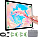 KOBAIBAN A4 LED Light Board with Bag, Magnetic Diamond Painting Light Board with Side Physical Buttons, 3 Color Modes & 6-Level Adjustable Brightness, Light Pad for Diamond Painting/Drawing (Black) by TinyTreasures Baby Boutique
