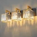 Modern Bathroom Vanity Light 3-Lights Black Gold Crystal Wall Lamp Bathroom Modern Crystal Vanity Lighting by CozyNest Decor