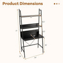 71" Freestanding Laptop Desk with Open Shelves by LJGDeals