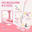 Pink Mini Spray Mop for Toddler-Girls Montessori Cleaning Toy That Real Spray Water,Pretend Playhouse Essentials for Girls Ages 3-8,Toddler Educational Housekeeping Set by TinyTreasures Baby Boutique