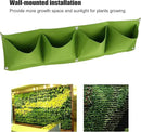 Atyhao Wall Plant Bag,4Pcs 4 Pocket Plant Grow Bag Wall Mounted Reusable Degradable Felt Garden Planter Herbs, Succulents Artificial Pl or Flowers. () by CozyNest Decor
