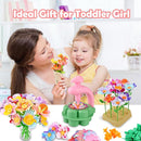 Fabric Flower Bouquets Toys, DIY Craft Kits Toys for Kids, Educational Arts & Crafts Toy, Build Your Own Flowers, DIY Creative Activity Christmas Birthday Gift for 4 5 6 7 8+ Year Old Toddler Girls by TinyTreasures Baby Boutique