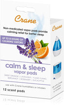 HealthSmart 500ML Essential Oil Diffuser, Humidifier and Aromatherapy Diffuser Bundle with Crane Lavender Orange Universal Vapor Pads, 12 Count by TinyTreasures Baby Boutique