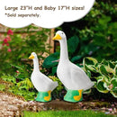 Fox Valley Traders Gaggleville Porch Goose Large White Goose Statue – Charming 23" Outdoor Decorative Figurine for Garden, Patio, or Entryway Accent by CozyNest Decor