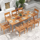 71 Inch-94 Inch 6-8 People Patio Extendable Dining Table by LJGDeals