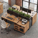 71-Inch Computer Table with Open Compartments and Drawers by LJGDeals