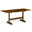 71 Inch Farmhouse Dining Table Wooden Kitchen Table for 6-8 with Rubber Wood Legs-Walnut by LJGDeals