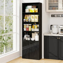 71 Inch Freestanding Bookshelf with 6 Shelves and 2-Door Cabinet by LJGDeals
