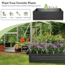71 Inch Galvanized Metal Raised Garden Bed for Garden Backyard-Dark Gray by LJGDeals