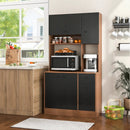 71 Inch Kitchen Pantry with 3 Storage Cabinet and 3 Deep Drawers by LJGDeals