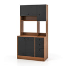 71 Inch Kitchen Pantry with 3 Storage Cabinet and 3 Deep Drawers by LJGDeals