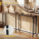 71 Inch Narrow Console Table with Power Outlet for Small Space by LJGDeals