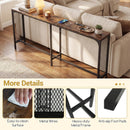 71 Inch Narrow Console Table with Power Outlet for Small Space by LJGDeals