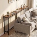 71 Inch Narrow Console Table with Power Outlet for Small Space by LJGDeals