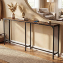 71 Inch Narrow Console Table with Power Outlet for Small Space by LJGDeals