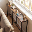 71 Inch Narrow Console Table with Power Outlet for Small Space by LJGDeals