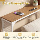 71 Inch Narrow Console Table with Power Outlet for Small Space by LJGDeals