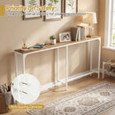 71 Inch Narrow Console Table with Power Outlet for Small Space by LJGDeals