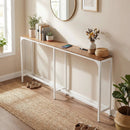 71 Inch Narrow Console Table with Power Outlet for Small Space by LJGDeals