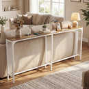 71 Inch Narrow Console Table with Power Outlet for Small Space by LJGDeals