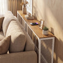 71 Inch Narrow Console Table with Power Outlet for Small Space by LJGDeals