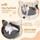 71 Inch Tall Cat Tree Multi-Level Large Cat Tower with Scratching Posts-Grey by LJGDeals