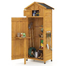 70 Inch Tall Garden Tool Storage Cabinet with Lockable Doors and Foldable Table by LJGDeals