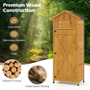 70 Inch Tall Garden Tool Storage Cabinet with Lockable Doors and Foldable Table by LJGDeals