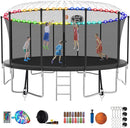 SKYUP Tranpoline 1500LBS 16 15 14 12 10 8 FT Tranpoline for 7-10 Kids and Adults, Windproof Outdoor Tranpoline with Enclosure Net, Basketball Hoop, Easy to Install & Last Long - ASTM Approved by TinyTreasures Baby Boutique