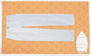 Encasa XO Ironing Mat/Pad (Large 48"x28") with 3mm Padding & Silicone Iron Rest for Steam Pressing on Tabletop or Bed - Heat Resistant, Portable, Quilting & Travel Blanket - Peach Tiles by CozyNest Decor