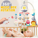 Baby Crib Mobile with Night Lights and Music,Hanging Mobile for Crib Bassinet with Rotation, Projection,Remote Control,Babies Crib Toys for Nursery Newborn Infant Boys Girls (Gray) by TinyTreasures Baby Boutique