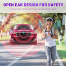 Kids Headphones, Bluetooth 5.2 Air Conduction Open Ear Headphones, 85dB Volume Limiting, Stereo Sound with Mic, IPX5 Waterproof, 20H Playtime, Perfect for School and Outdoor Activities-Purple by TinyTreasures Baby Boutique