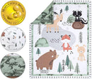 The Peanutshell 3 Piece Baby Crib Bedding Set for Boys - Newborn, Infant & Toddler Nursery Bed Set Decor with Fitted Crib Sheet, Dust Ruffle Comforter - Woodland Camo by TinyTreasures Baby Boutique