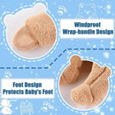 Fairy Baby Newborn Baby Winter Snowsuit Bear Thick Romper Footie Double Zip Hooded Jumpsuit Fleece Coat Infant Boy Girl 0-12M by TinyTreasures Baby Boutique