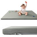 Baby Play Mat for Floor,1.3'' Thick Memory Foam Play Mat,50''x50'' Tummy Time Mat with PU Leather,Cushioned & Waterproof Playpen Mats,Non Slip Crawling Padded for Toddlers,Infants,Kids by TinyTreasures Baby Boutique