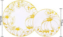 FLOWERCAT 60PCS Thanksgiving Plates & Gold Pumpkin Plates - Including 30PCS 10.25inch Thanksgiving Dinner Plates and 30PCS 7.5inch Thanksgiving Dessert Plates for Giving Thanks Theme Party by CozyNest Decor