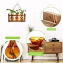 Plant Propagation Station Plant Terrarium Unique Birthday Gifts for Women Plant Lovers Home Office Decor Planter with Wooden Stand - 3 Bulb Glass Vase by GreenHaven Gardens