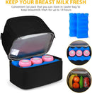 Accmor Breastmilk Cooler Bag with Ice Pack, Breast Pump Bag with Cooler Fits 6 Bottles, Double Layer Breast Milk Cooler Travel Bag for Nursing Mom Daycare, Work, Travel by TinyTreasures Baby Boutique