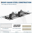 2 Pack 2x6ft Garage Storage Shelving Wall Mounted, 24-inch-by-72-inch 1600 Lbs Heavy Duty Sturdy Storage Shelves, Wall Shelves Folding Storage Garage Organization for Warehouse, Laundry by GreenHaven Gardens