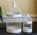 Vela Lanterns Birdcage Decor Candle Holder Lantern Decorative Wedding Table Centerpiece Decorations, White, Set of 4 by CozyNest Decor