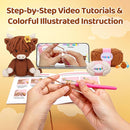 Mewaii Crochet Kit for Beginners with 40% Extra Eco-Friendly Pre-Started Easy Yarn, Step-by-Step Video Tutorials for Adults and Kids (Highland Cattle) by TinyTreasures Baby Boutique
