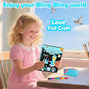 FUNNYB&G Foil Art Craft Activity for Kids - Gift for Girls Crafts for Kids Fun Art Supplies DIY Creative Travel Toy, Birthday Gift Party Favor Toys for Girls Boys 4 5 6 7 8 9 Years Old (Winter) by TinyTreasures Baby Boutique