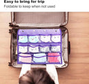 Dual Sided Hanging Organizer for Jewelry Makeup Storage Closet Organizers for Bows Socks Underwear with 42 Clear Pockets (PURPLE) by CozyNest Decor